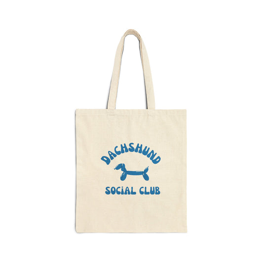 Dachshund Social Club Tote Bag (BLUE)