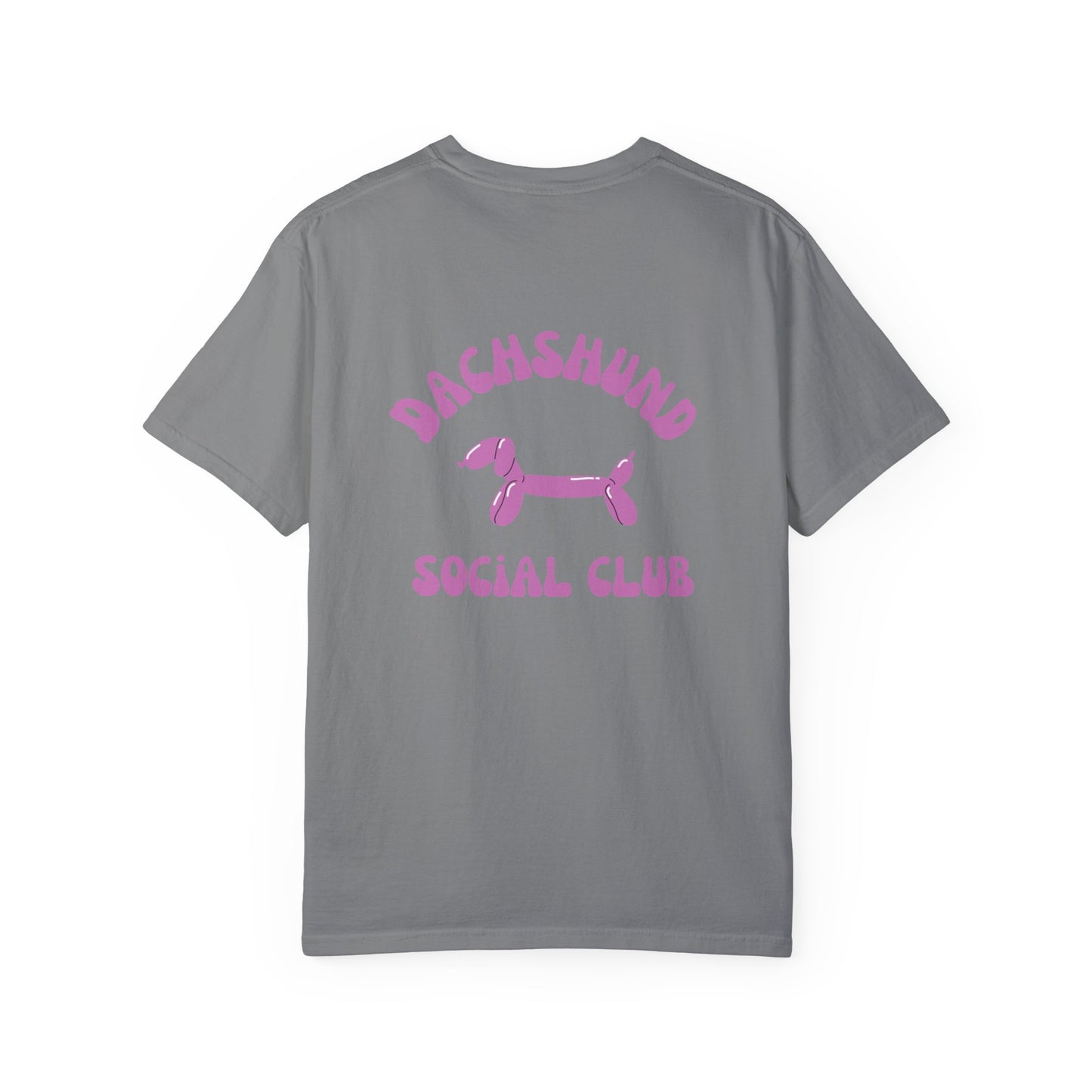 Dachshund Social Club Unisex Garment-Dyed T-shirt