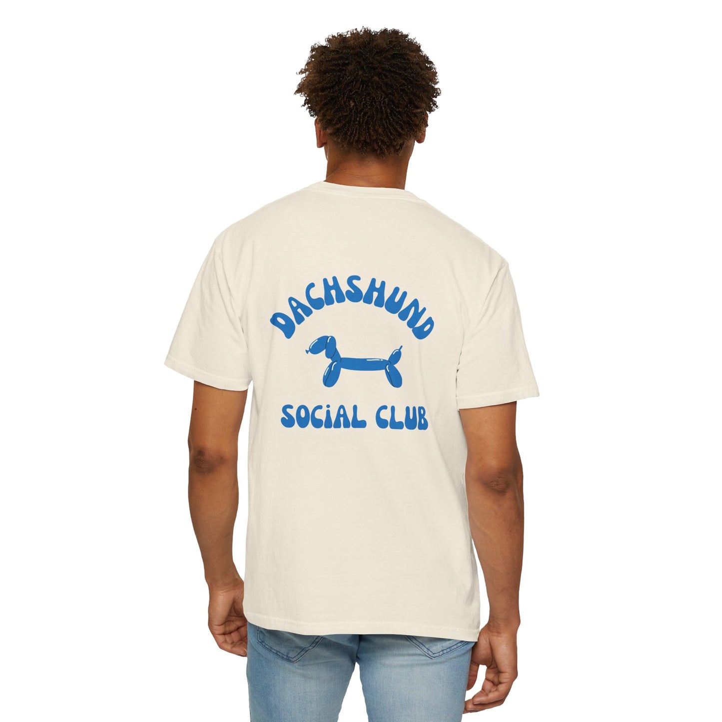 Dachshund Social Club Unisex Garment-Dyed T-shirt